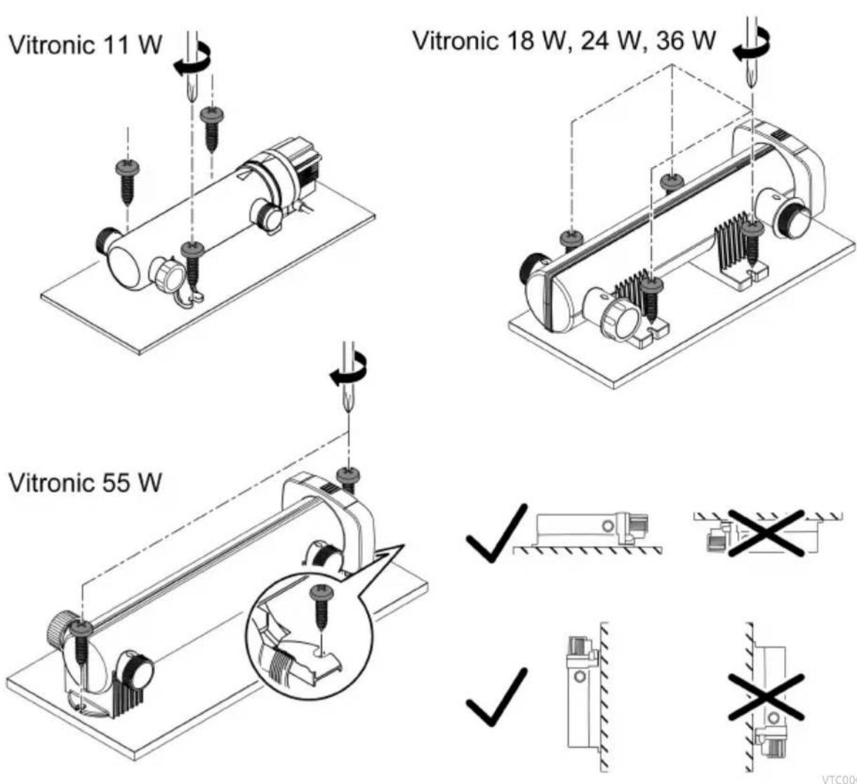OASE Vitronic 11 W - Amplasarea aparatului - 2