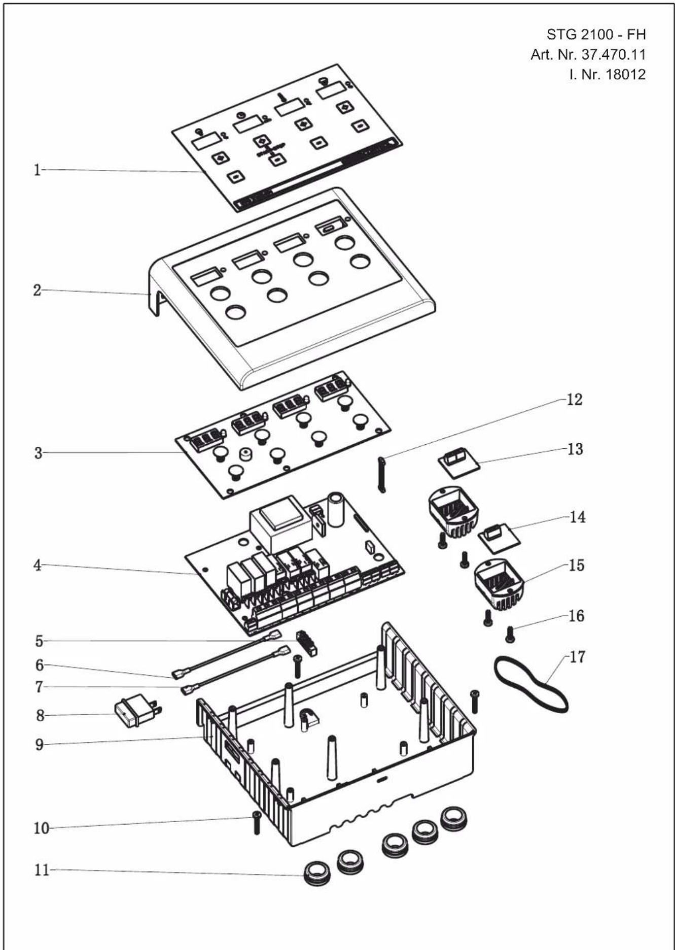 Karibu Valga - - Explosionszeichnung STG 2100 - FH - 1