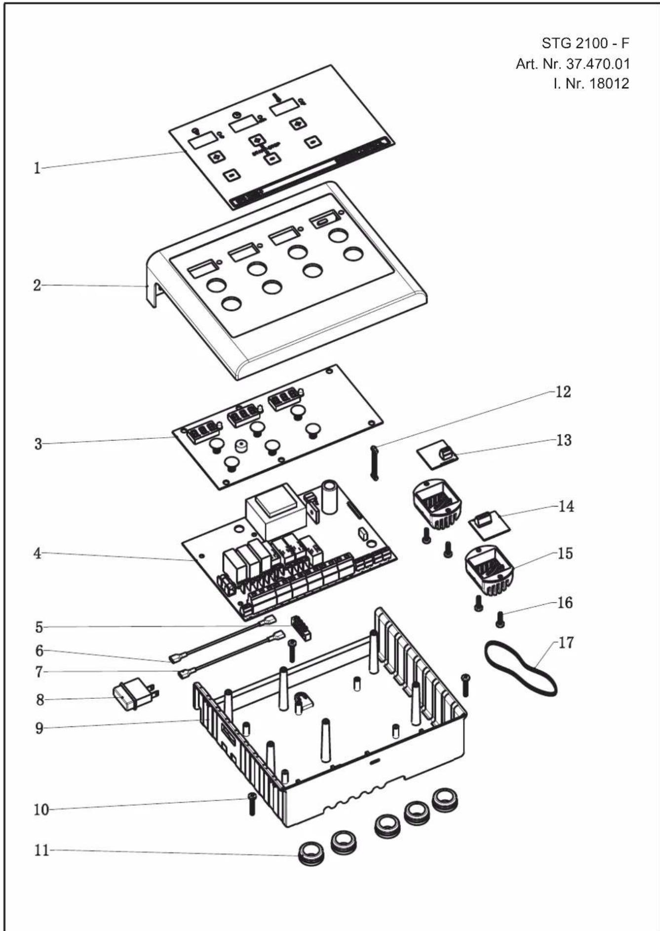 Karibu Valga - - Explosionszeichnung STG 2100 - F - 1