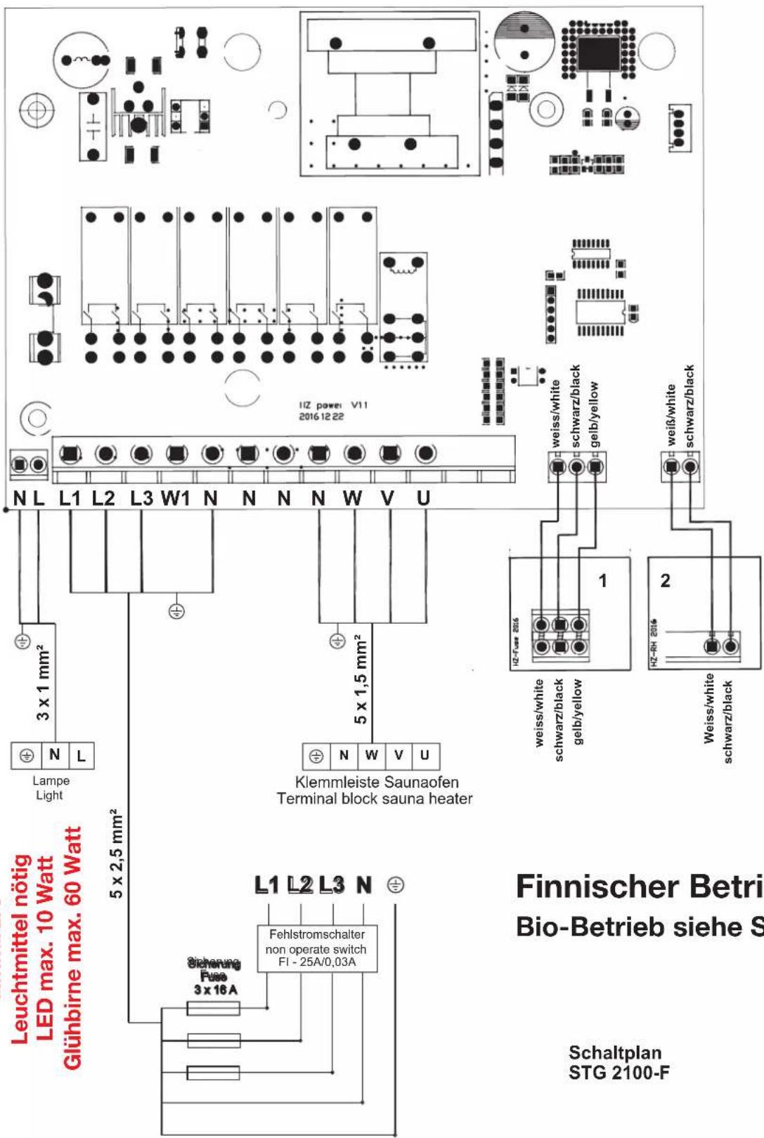 Karibu Valga - - STG 2100 - F / Anschlussplan - 1