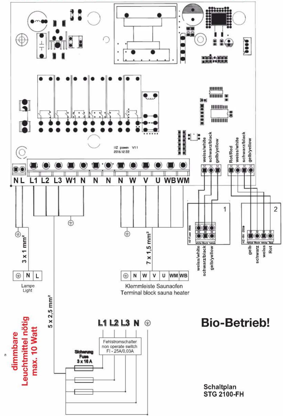 Karibu Valga - - STG 2100 - FH / Anschlussplan - 1