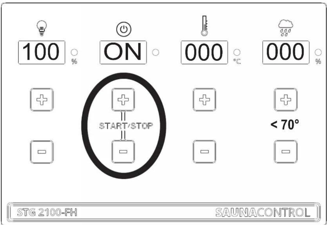 Karibu Valga - + und - Taste gleichzeitig mit Zeige- und Mittelfinger betätigten - 1