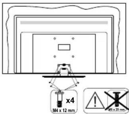 PANASONIC TX65MZ800E - Montaje del pedestal - 3