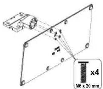 PANASONIC TX65MZ800E - Asamblarea piedestalului - 1