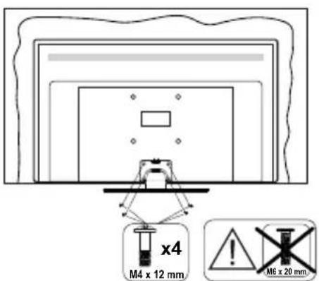 PANASONIC TX65MZ800E - Montaggio del piedistallo - 3