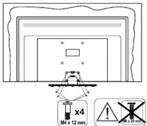 PANASONIC TX65MZ800E - Montar o pedestal - 3