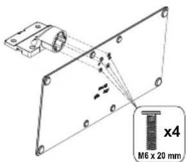 PANASONIC TX65MZ800E - Montar o pedestal - 1