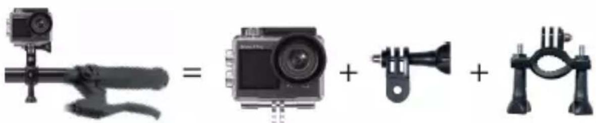 Diagram showing a camera with lever and sensor components, including a plus button and ring assembly.