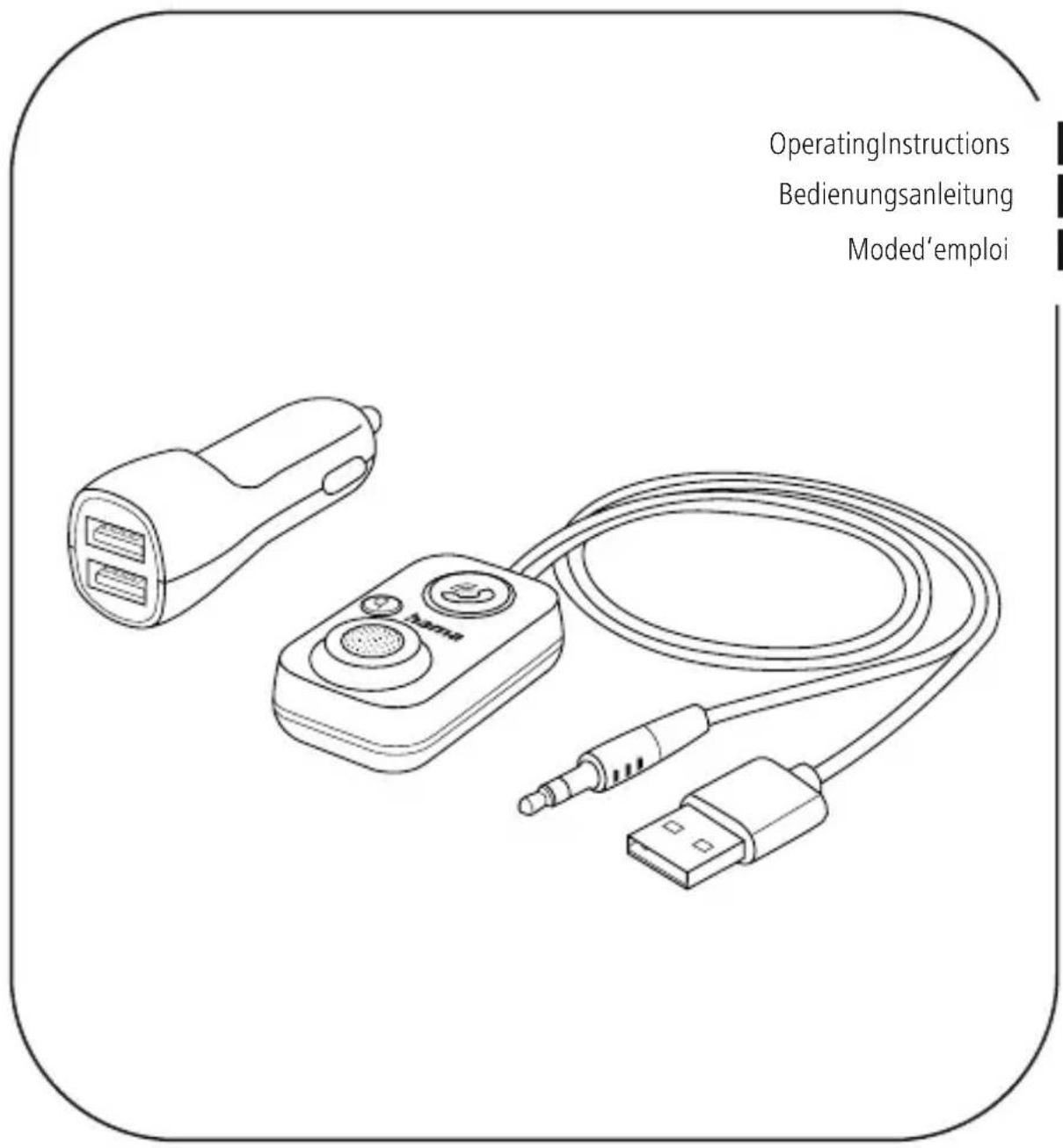 HAMA 014167 - Bluetooth®-FreisprecheinrichtungfürKfzmitAUX-In - 1