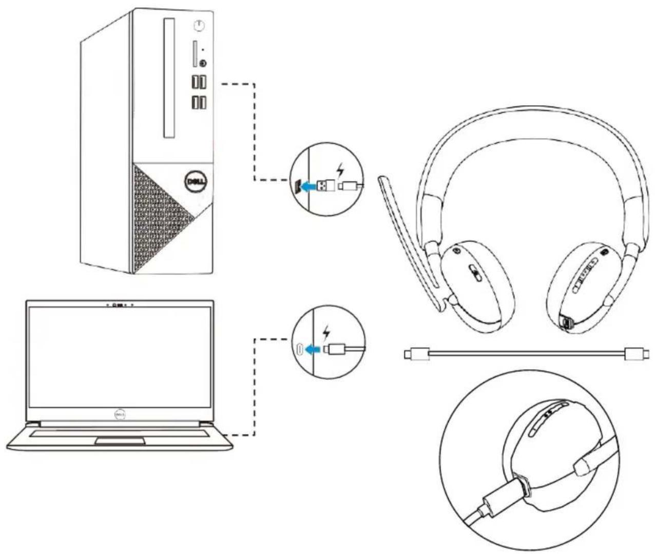 DELL WL3024 - Charger le casque - 1