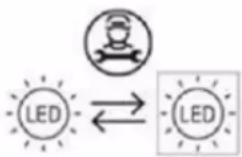 FRIGELUX MB40V - Changing the light bulb - 1