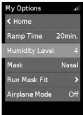 ResMed AirCurve 10 VAuto - Humidity Level - 1