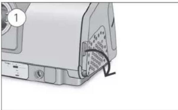 ResMed AirCurve 10 VAuto - Het luchtfilter vervangen: - 1