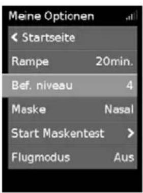 ResMed AirCurve 10 VAuto - Befeuchtungsniveau - 1