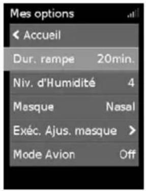 ResMed AirCurve 10 VAuto - Durée de rampe - 1