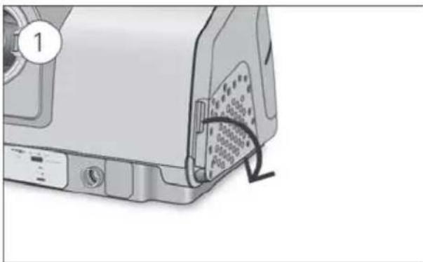 ResMed AirCurve 10 VAuto - Luftfilter auswechseln: - 1