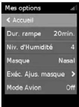 ResMed AirCurve 10 VAuto - Mes options - 2