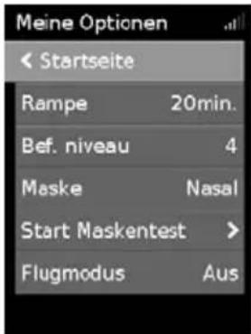 ResMed AirCurve 10 VAuto - Meine Optionen - 2