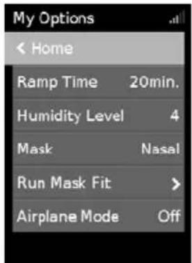 ResMed AirCurve 10 VAuto - My Options - 2