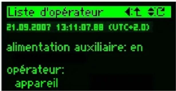 Camille Bauer Sineax CAM - Liste d'opérateurs - 1
