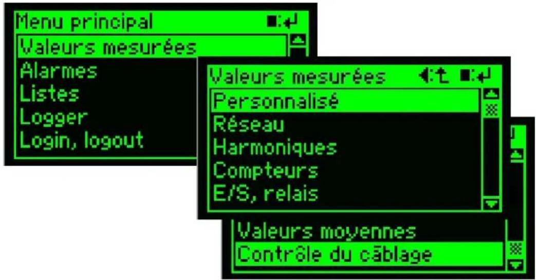 Camille Bauer Sineax CAM - Affichages des valeurs mesurées - 1