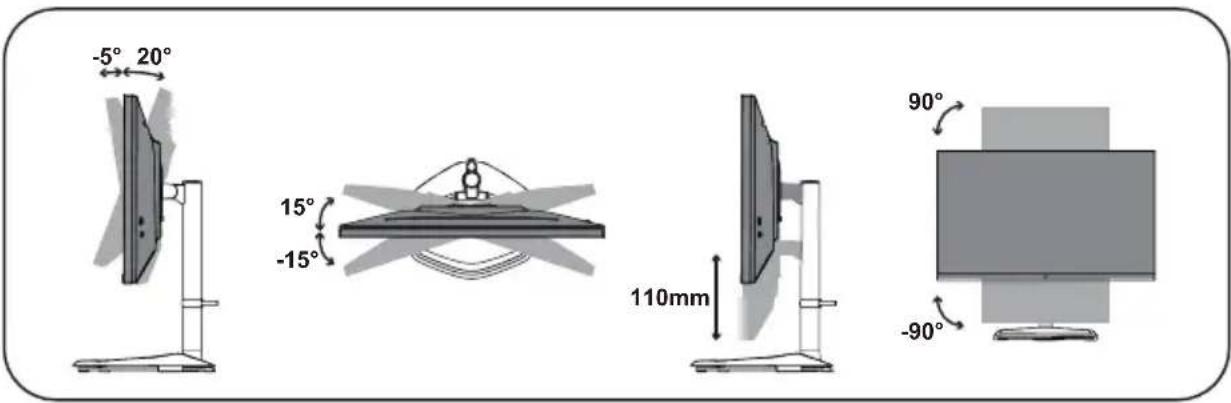 COOLER MASTER GP2711 - Réglage du moniteur - 1