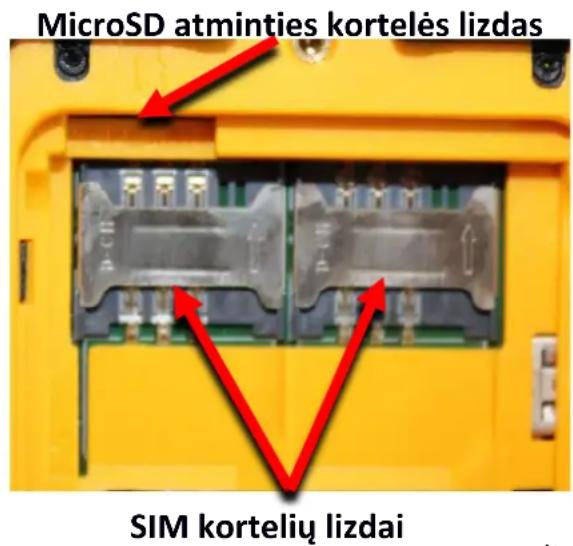 Hammer BOW LTE - SIM kortelès, atminties kortelès ir baterijos jdéjimas - 1