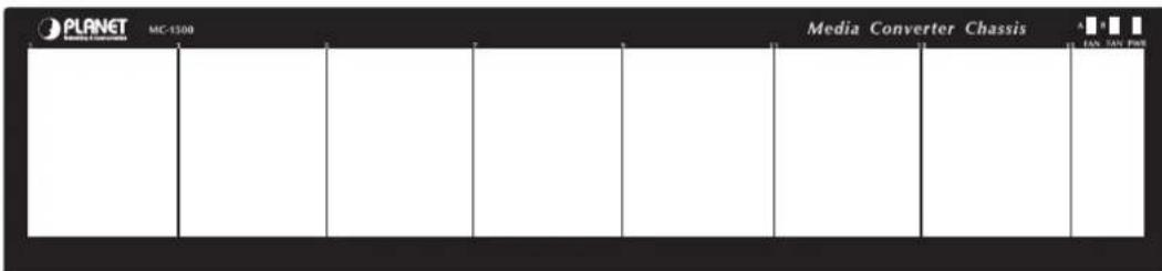 Planet MC1500R48 - Media Converter Chassis Front Panel - 2