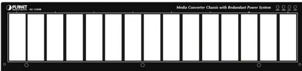 Planet MC1500R48 - Media Converter Chassis Front Panel - 3