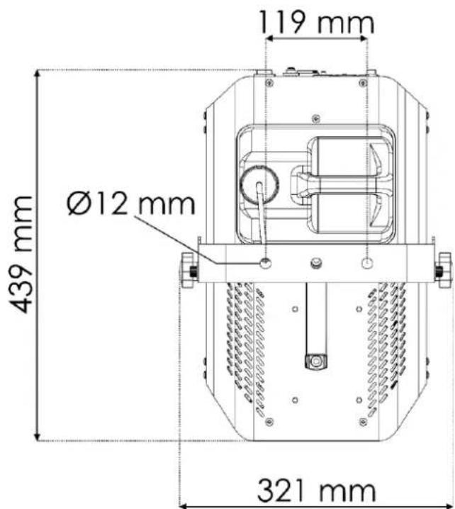 Showtec Stellar F1500 Fogger - Dimensions - 3