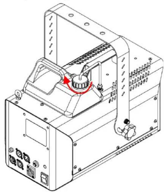 Showtec Stellar F1500 Fogger - Vidange du réservoir après utilisation - 6