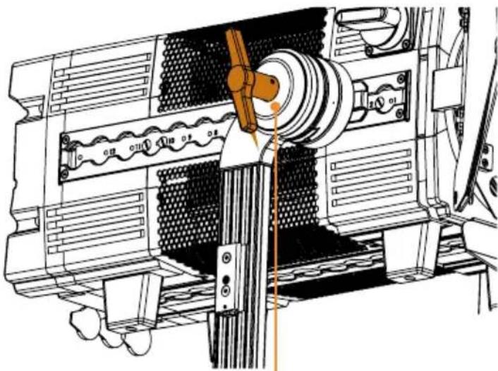 Astera Leo Fresnel - Yoke (AF250-YK) 配件之 YokeBase (AF250-YKB) -Quick Release - 4