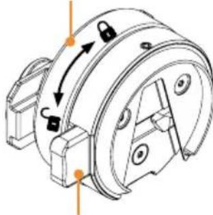 Astera Leo Fresnel - Fixation de lyre (AF250-YK) avec YokeBase (AF250-YKB) - attache rapide - 1