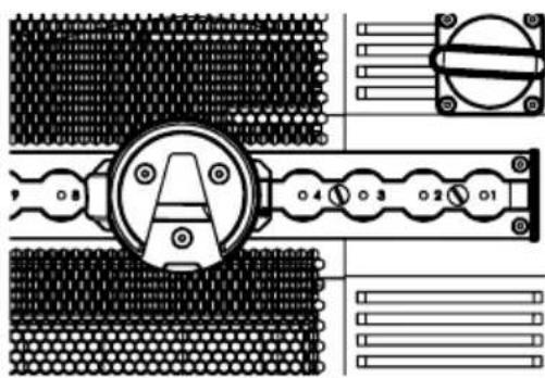 Astera Leo Fresnel - Fissaggio staffa a U (AF250-YK) con basetta per staffa a U (AF250-YKB) - sgancio rapido - 2