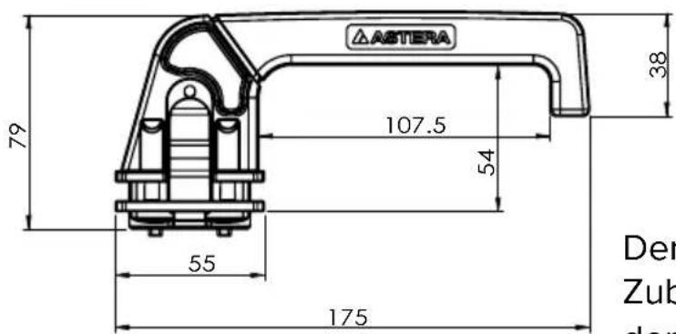 Astera Leo Fresnel - Befestigungsmöglichkeiten mit Bügel (AF250-YK) - 4