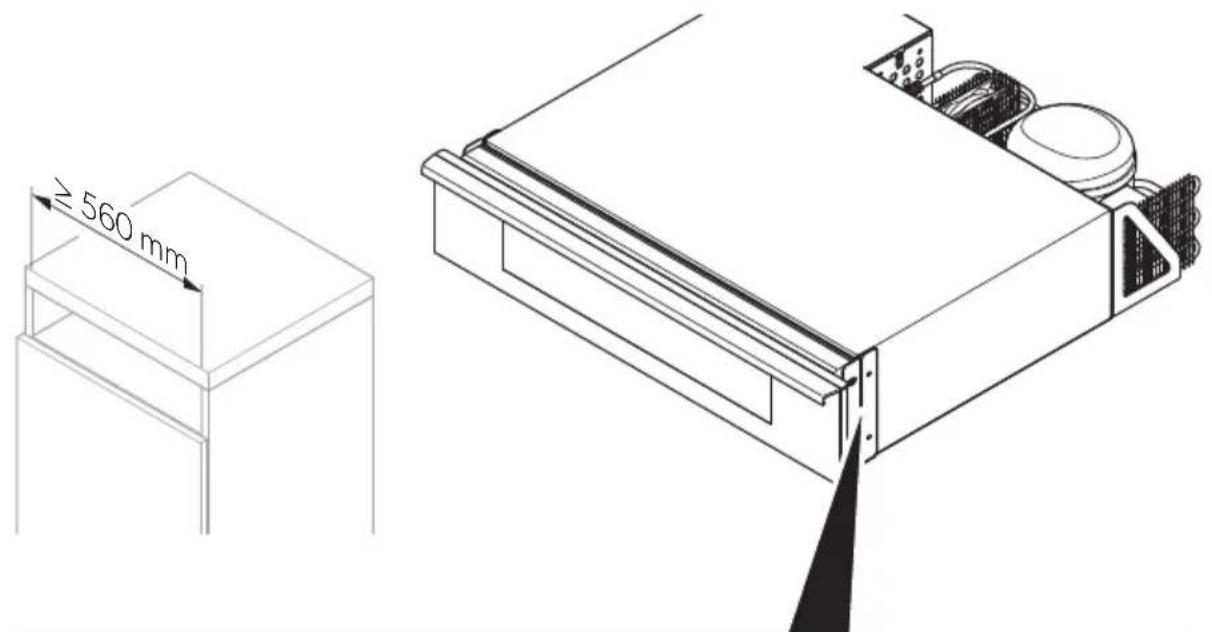 ≥ 560 mm