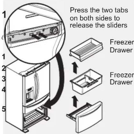 AEG RMB954E9VX - To remove the MultiSwitch/MultiChill drawer - 2