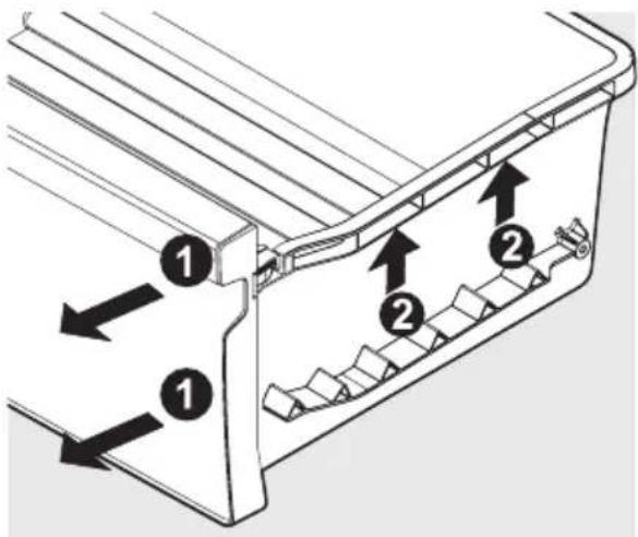 AEG RMB954E9VX - De lade voor ultravers voedsel verwijderen voor reiniging: - 1