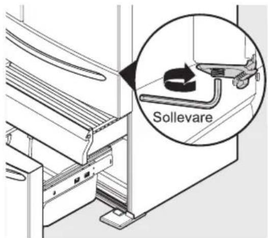 AEG RMB954E9VX - Livellamento e allineamento sportelli frigorifero (se necessario) - 2