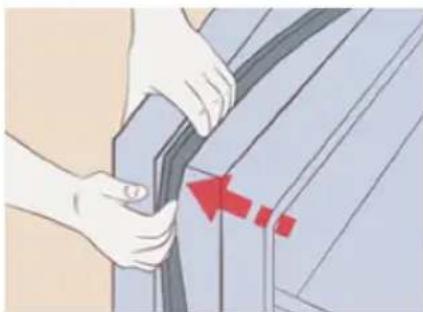 AEG RMB954E9VX - Pour installer le joint de porte - 2