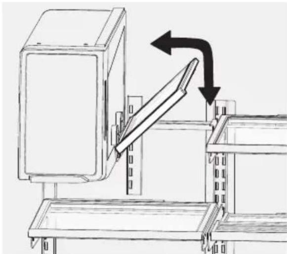 AEG RMB954E9VX - Klapplateau afstellen: - 1