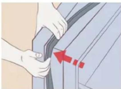 AEG RMB954E9VX - De deurafdichting plaatsen - 2