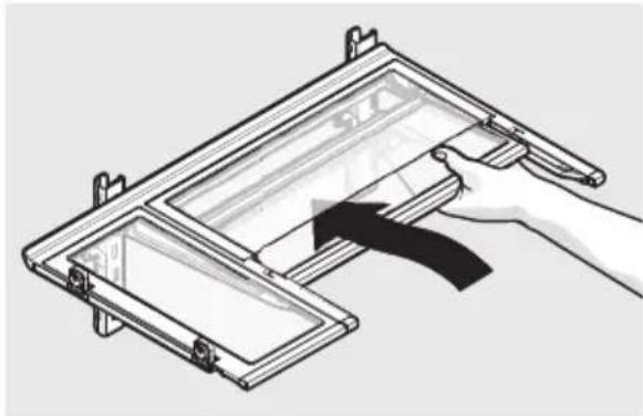 AEG RMB954E9VX - To adjust slide-under/flip shelf: - 1