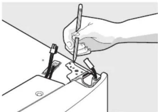 AEG RMB954E9VX - Följ anvisningarna nedan för att ta av kylskåpsdörrarna: - 2