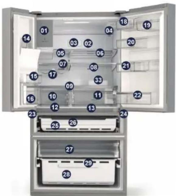 AEG RMB954E9VX - BESCHRIJVING VAN HET APPARAAT - 1