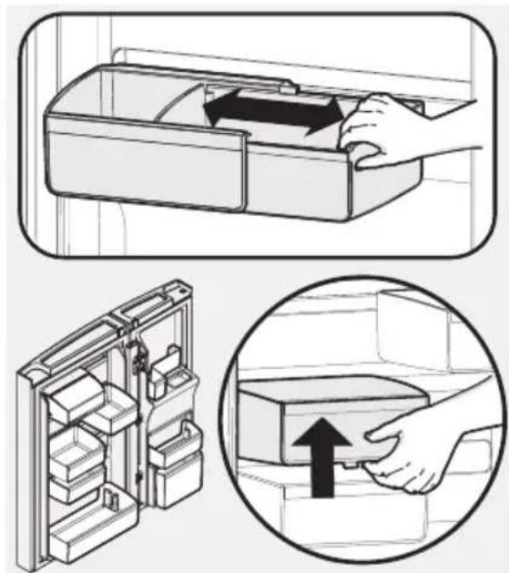 AEG RMB954E9VX - Per spostare il vano dello sportello da binario a binario. - 1