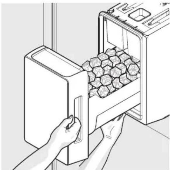 AEG RMB954E9VX - Avlägsna och töm isfacket om: - 1