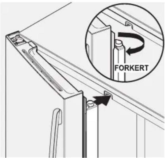 AEG RMB954E9VX - Nivåregulering av skapet og justering av dør (etter behov) - 3