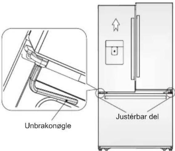 AEG RMB954E9VX - Justering af lågern - 1