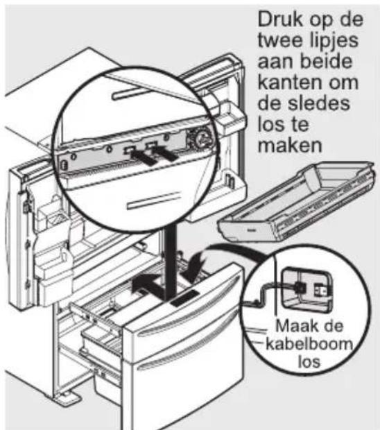 AEG RMB954E9VX - De MultiSwitch/MultiChill-lade verwijderen - 1